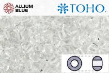 TOHO ラウンド Seed ビーズ (RR6-1) 6/0 ラウンド Large - Transparent Crystal