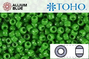 TOHO ラウンド Seed ビーズ (RR6-47) 6/0 ラウンド Large - Opaque Mint Green