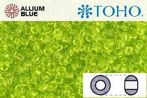 TOHO ラウンド Seed ビーズ (RR11-4) 11/0 ラウンド - Transparent Lime Green