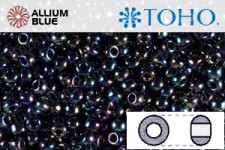 TOHO ラウンド Seed ビーズ (RR11-86) 11/0 ラウンド - Metallic Rainbow Iris