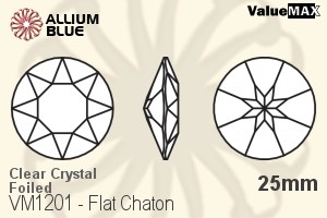 VALUEMAX CRYSTAL Flat Chaton 25mm Crystal F