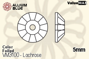 VALUEMAX CRYSTAL Lochrose Sew-on Stone 5mm Light Colorado Topaz F