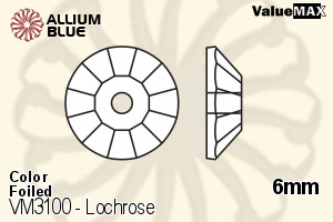 VALUEMAX CRYSTAL Lochrose Sew-on Stone 6mm Citrine F
