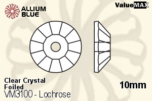 VALUEMAX CRYSTAL Lochrose Sew-on Stone 10mm Crystal F