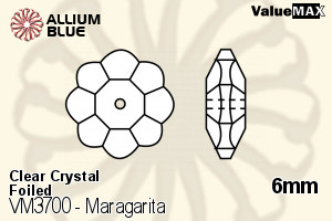 VALUEMAX CRYSTAL Maragarita Sew-on Stone 6mm Crystal F