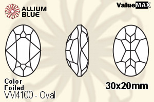 VALUEMAX CRYSTAL Oval Fancy Stone 30x20mm Burgundy F