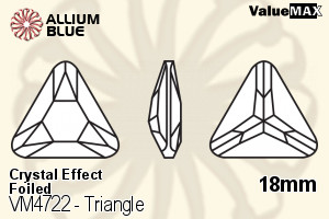 VALUEMAX CRYSTAL Triangle Fancy Stone 18mm Crystal Champagne F