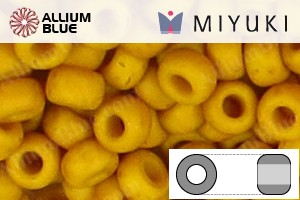 MIYUKI丸シードビーズ (RR11-2312) 丸小ビーズ 11/0 - Opaque Matte Honey Mustard