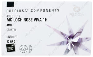 PRECIOSA Loch Rose VIVA12 1H 4 crystal U factory pack