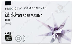 PRECIOSA Rose MAXIMA ss30 topaz DF factory pack