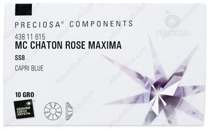 PRECIOSA Rose MAXIMA ss8 cap.blue HF factory pack