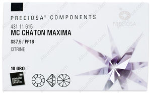 PRECIOSA Chaton MAXIMA ss7.5/pp16 citrine DF factory pack