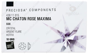 PRECIOSA Rose MAXIMA ss6 crystal HF AgF factory pack