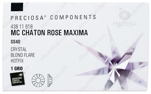 PRECIOSA Rose MAXIMA ss40 crystal HF BdF factory pack