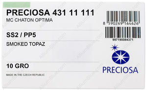 PRECIOSA Chaton MAXIMA ss2/pp5 sm.topaz DF factory pack
