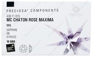 PRECIOSA Rose MAXIMA ss5 sapphire DF AB factory pack