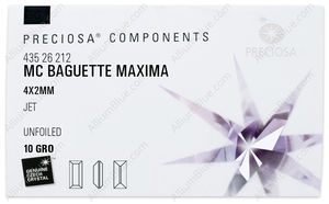 PRECIOSA Baguette MXM 4x2 jet U factory pack