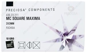PRECIOSA Square MXM 2x2 fuchsia DF factory pack
