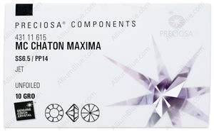 PRECIOSA Chaton MAXIMA ss6.5/pp14 jet U factory pack