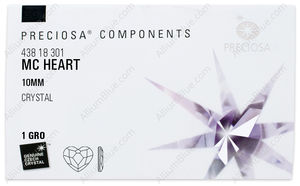 PRECIOSA Heart MXM FB 10 crystal HF factory pack