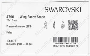 SWAROVSKI 4790 23X10MM PROVENCE LAVENDER F factory pack