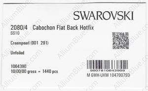 SWAROVSKI 2080/4 SS 10 CRYSTAL CR.PRL. HF factory pack