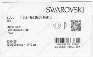 SWAROVSKI 2000 SS 3 CRYSTAL LTCHROME A HF factory pack