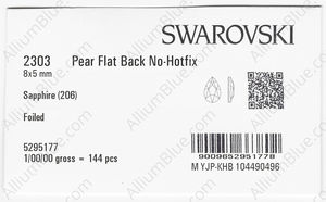 SWAROVSKI 2303 8X5MM SAPPHIRE F factory pack