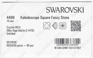 SWAROVSKI 4499 10MM CRYSTAL SILSAGE_D factory pack