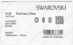 SWAROVSKI 4120 14X10MM CRYSTAL IGNITE factory pack