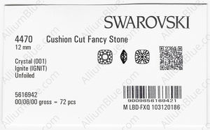 SWAROVSKI 4470 12MM CRYSTAL IGNITE factory pack