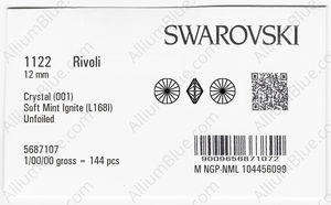 SWAROVSKI 1122 12MM CRYSTAL SMINT_I factory pack