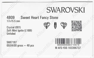 SWAROVSKI 4809 17X15.5MM CRYSTAL SMINT_I factory pack