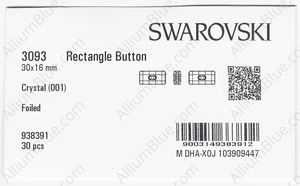 SWAROVSKI 3093 30X16MM CRYSTAL M factory pack